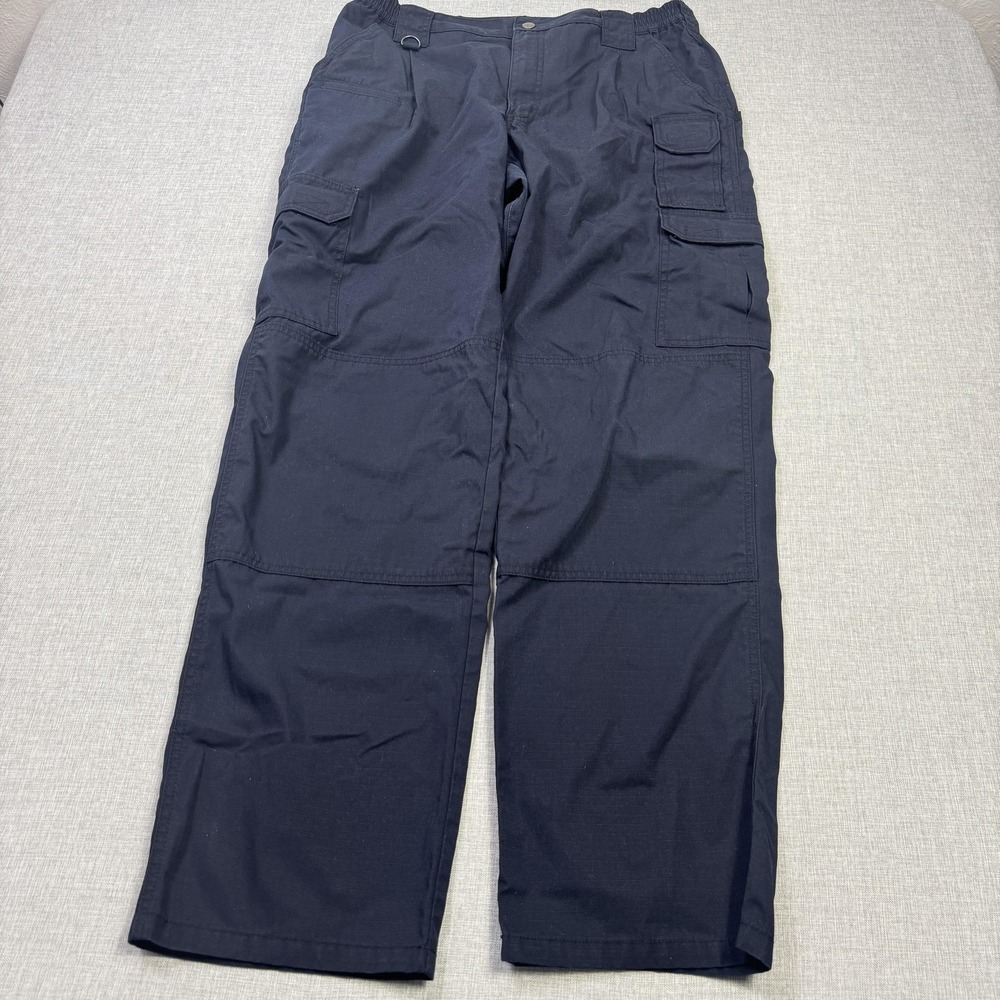 5.11 Tactical Ripstop Cargo Pants Mens 36x34 Blue Cotton Blend Canvas Military